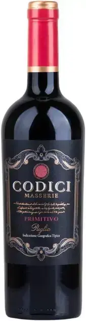 3. Vinho Italiano Tinto Primitivo Puglia Codici IGT 2019 - Calvet